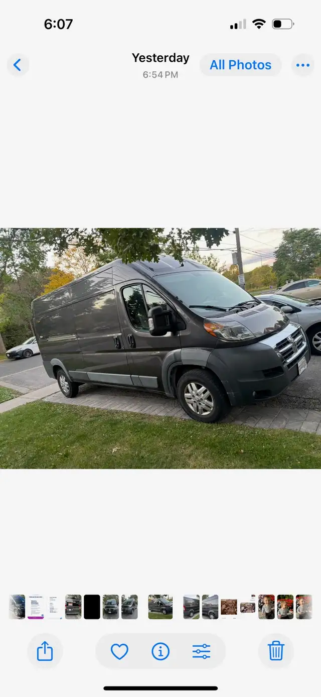 2018 Ram ProMaster 2500 High Roof – 117,000 KM – ONE OWNER