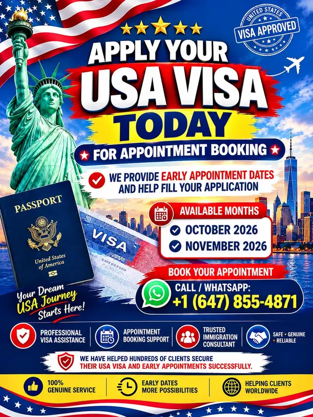 early usa visa appointment dates are available