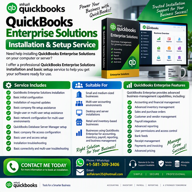 QuickBooks Enterprise Solutions Installation