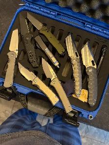 Premium Folding Knife Collection with Nanuk Case