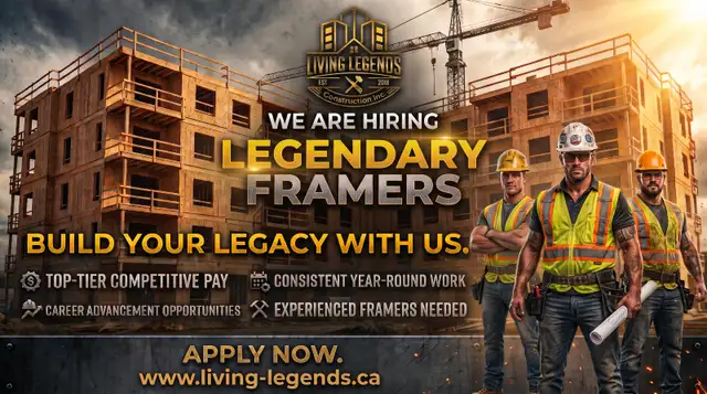Looking for highly skilled Framers