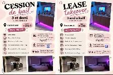 CESSION DE BAIL TOUT INCLUS/ LEASE TRANSFER ALL INCLUDED
