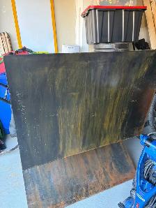 custom one piece metal bench - Photo 2
