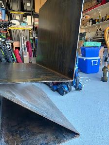 custom one piece metal bench - Photo 4
