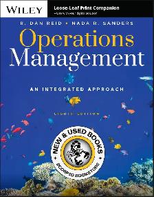 Operations Management 8th Edition by R. Dan Reid 9781119905523