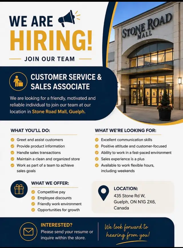 CUSTOMER SERVICE & SALES ASSOCIATE