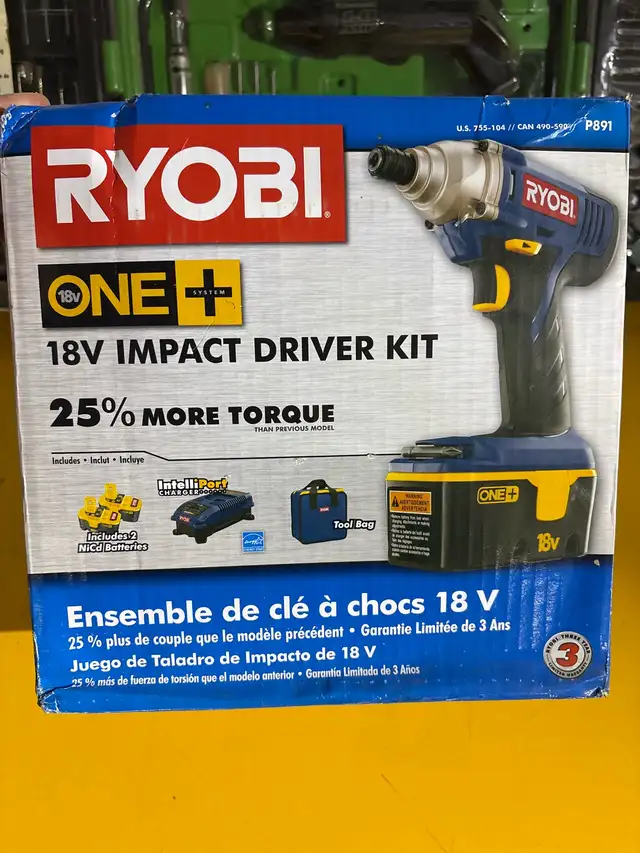 Ryobi 18V Impact Driver Kit