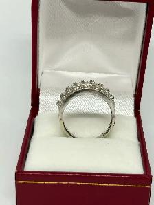 10k WG Baguette / Round cut Ring - Photo 6