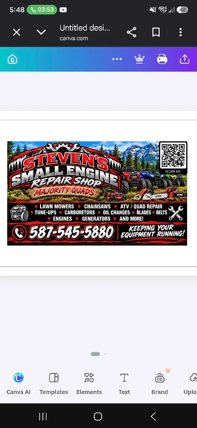 Looking to open a small engine, repair shop