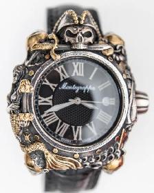 Montegrappa 43mm Pirates Watch in Silver & Vermeil Accents - Photo 2