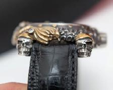 Montegrappa 43mm Pirates Watch in Silver & Vermeil Accents - Photo 3
