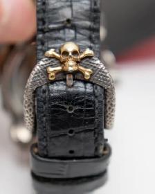 Montegrappa 43mm Pirates Watch in Silver & Vermeil Accents - Photo 6