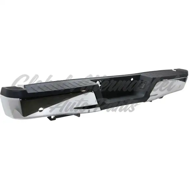 Ford Pickup F150 2015-2020 Bumper Rear Assembly Chrome W/Black