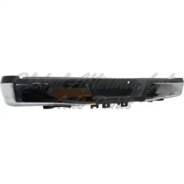 Ford Pickup F150 2015-2020 Bumper Rear Assembly Chrome W/Black
