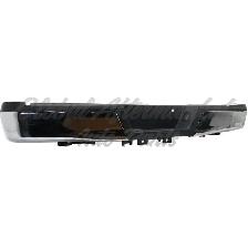 Ford Pickup F150 2015-2020 Bumper Rear Assembly Chrome W/Black