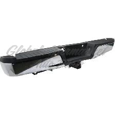 Ford Pickup F150 2015-2020 Bumper Rear Assembly Chrome W/Black