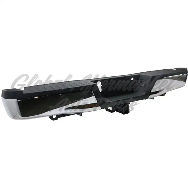 Ford Pickup F150 2015-2020 Bumper Rear Assembly Chrome W/Black