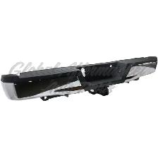 Ford Pickup F150 2015-2020 Bumper Rear Assembly Chrome W/Black