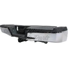 Ford Pickup F150 2015-2020 Bumper Rear Assembly Chrome W/Black - Photo 3