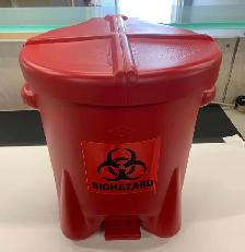 EAGLE BIOHAZARD WASTE CONTAINER 6 GALLON MPN-943-BIO 16'x15'x17'