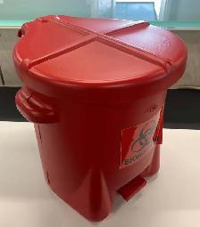 EAGLE BIOHAZARD WASTE CONTAINER 6 GALLON MPN-943-BIO 16'x15'x17' - Photo 4