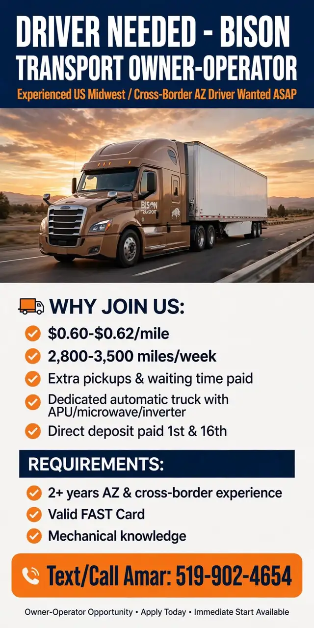 truck driver needed