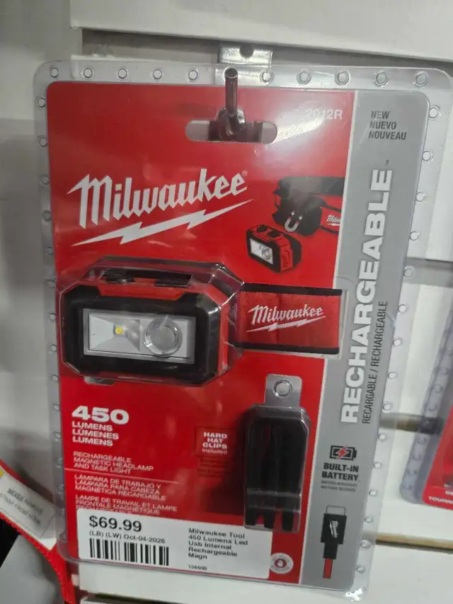 Milwaukee 450 Lumens Rechargeable Magnetic Headlamp