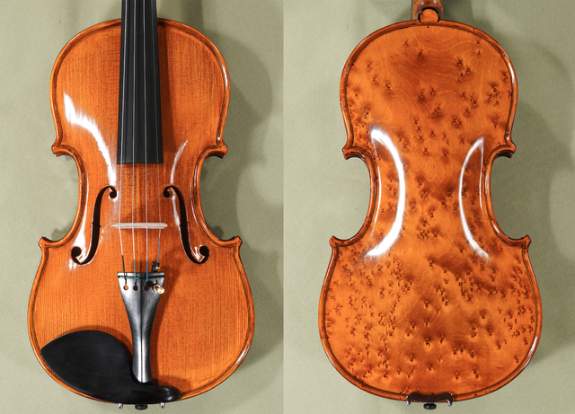 Gliga Maestro 4/4 Violin – Bird's Eye Maple, One-Piece Back