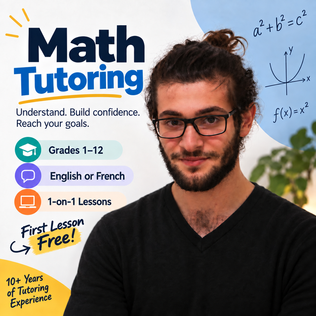 Math & Economics Tutor | Grades 1–12 & University - Free Tria