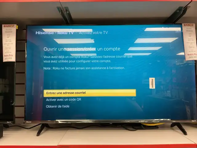 Télévision Hisense 43'