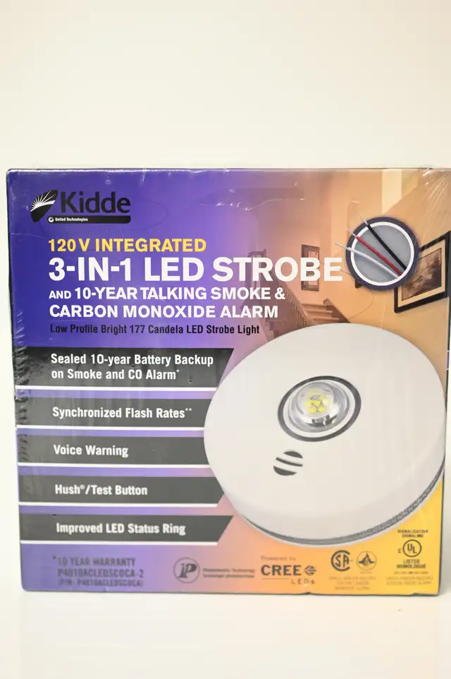 Smoke Detection and Carbon Monoxide Alarm Kidde 120V Hardwired