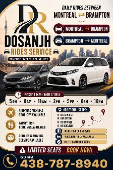 Toronto Montreal Rideshare | Bram |Daily |Rides |Door To Door
