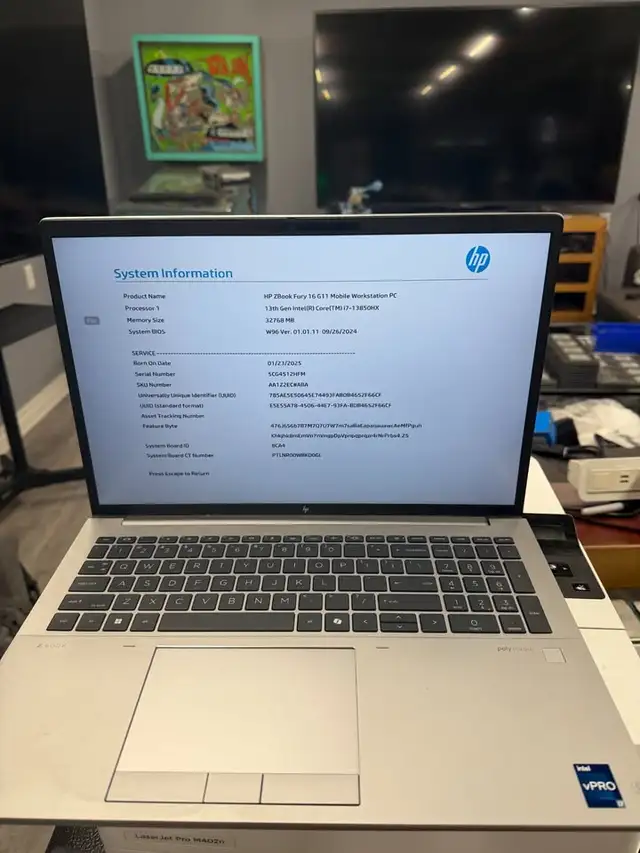 HP ZBook Fury 16 G11 Laptop | i7 i7-13850HX 32GB DDR5 RAM 1TB SS