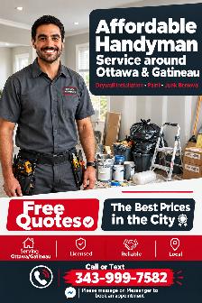 Handyman Ottawa/Gatineau | Drywall, Painting, Junk Removal