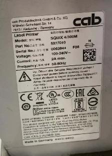 Cab Squix 4/300M Thermal Printer 5977010 label print - Photo 4