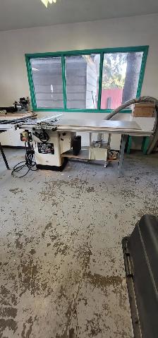 Delta Unisaw 10' Cabinet Saw — Unifence   Excalibur Sliding Tabl - Photo 2