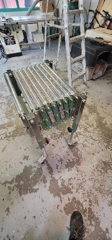 General International Expanding Roller Conveyor / Outfeed Stand