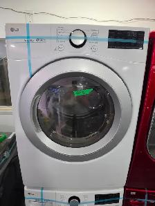 LG 27' White Front-Load Stackable Washer & GAS Dryer Set - Photo 5