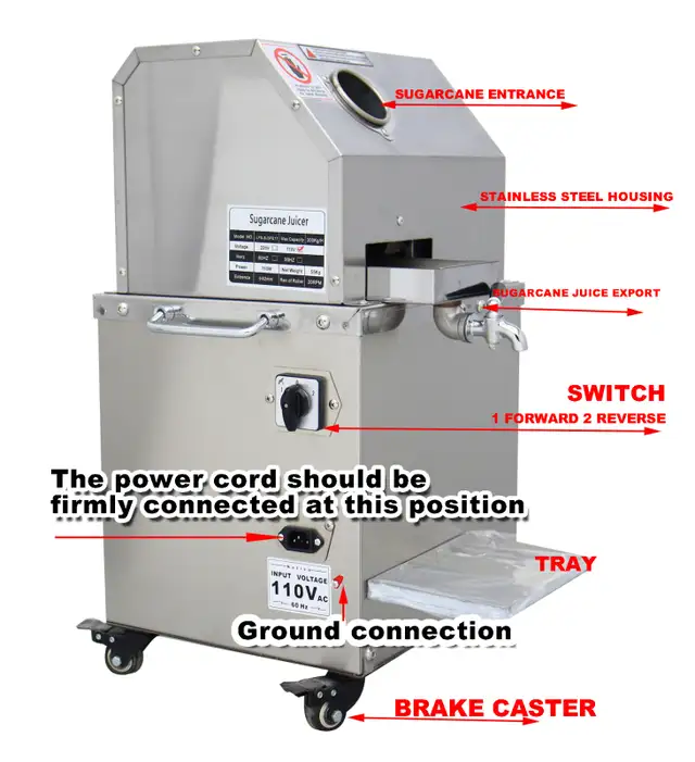 Electric Sugar Cane Press Machine Juicer Machine 134215