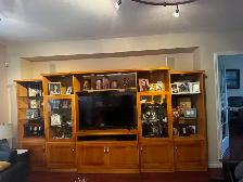 SOLID WOOD MEDIA BUILT IN (55" compatible)