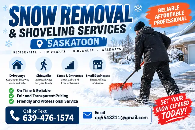 Snow Removal & Shoveling Services – Saskatoon