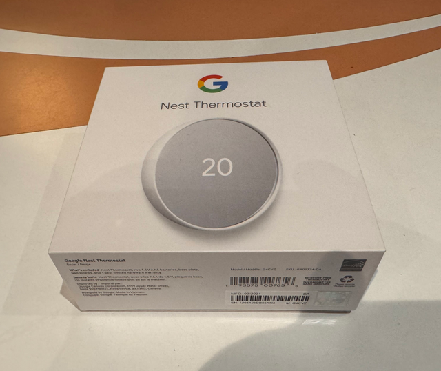 Google Nest Snow Thermostat (New in box)