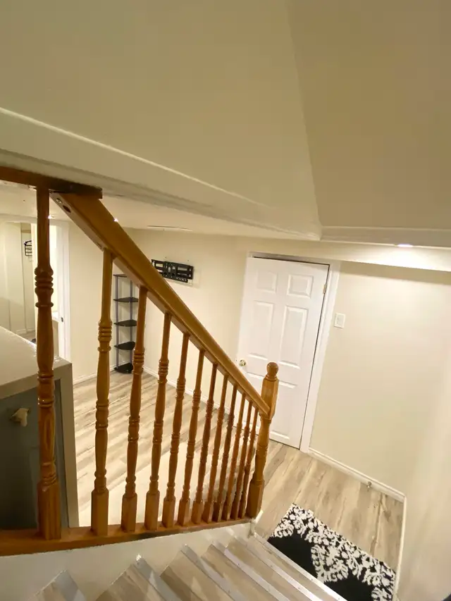 Furnished basement room with private bathroom