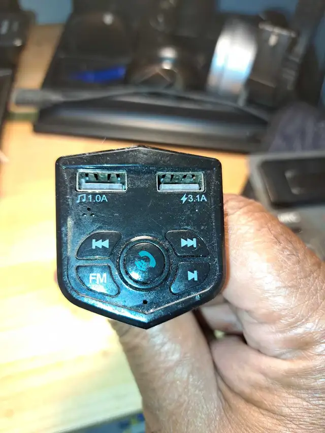 12 volt  phone Bluetooth with fm 2 USB charging  ports fo