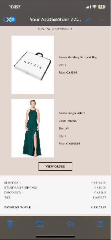 Azazie dress