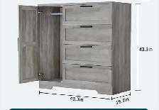 petite penderie armoire 43,3 pouces - Photo 3