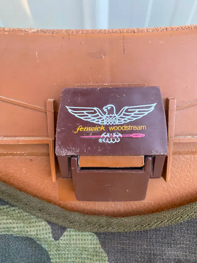 Vintage Fenwick 9055 Cooler Seat with camo pouch and original