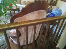 QUEEN ANNE ORIGINAL- ANTIQUE/VINTAGE ARMCHAIR - Photo 3