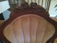 QUEEN ANNE ORIGINAL- ANTIQUE/VINTAGE ARMCHAIR - Photo 4