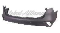 Hyundai Santa Fe 2017-2018 Bumper Rear Primed W/Sensor Exclude